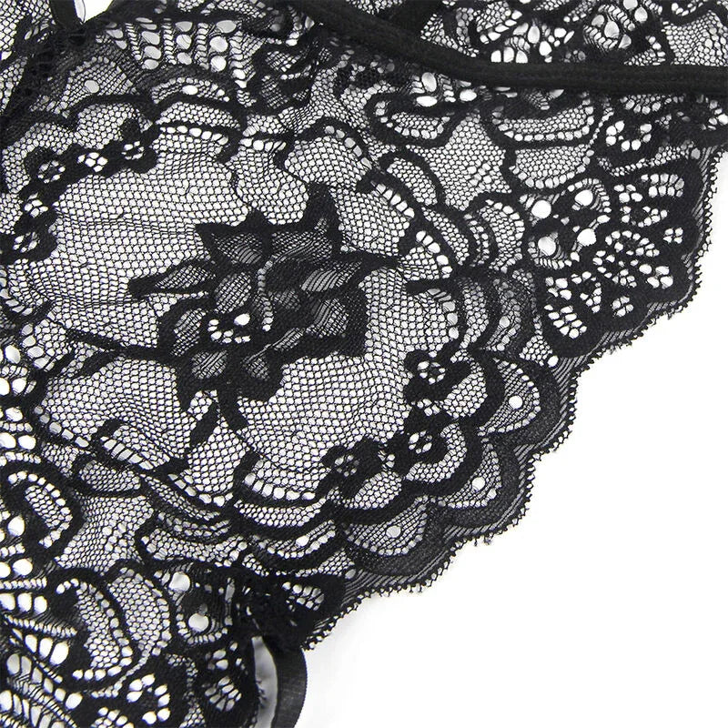 SUBBLIME - POLIZEIKOSTÜM MIT SPITZE SCHWARZ S/M - Vanelion Paradise