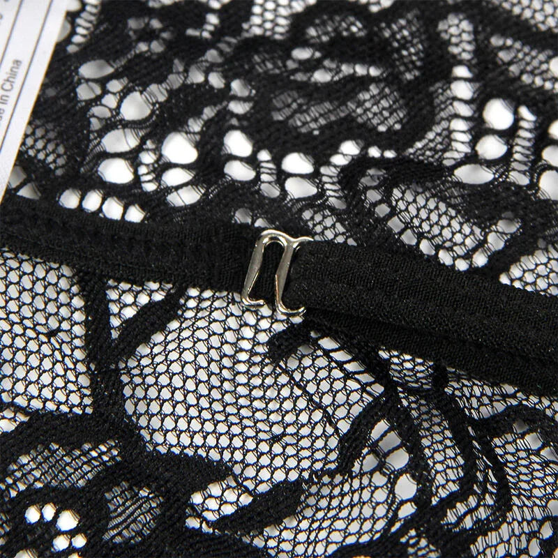 SUBBLIME - POLIZEIKOSTÜM MIT SPITZE SCHWARZ S/M - Vanelion Paradise