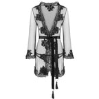 LIVCO CORSETTI FASHION - HERINA LC XG056 MORGENMANTEL + PANTY SCHWARZ EINE GRÖSSE - Vanelion Paradise
