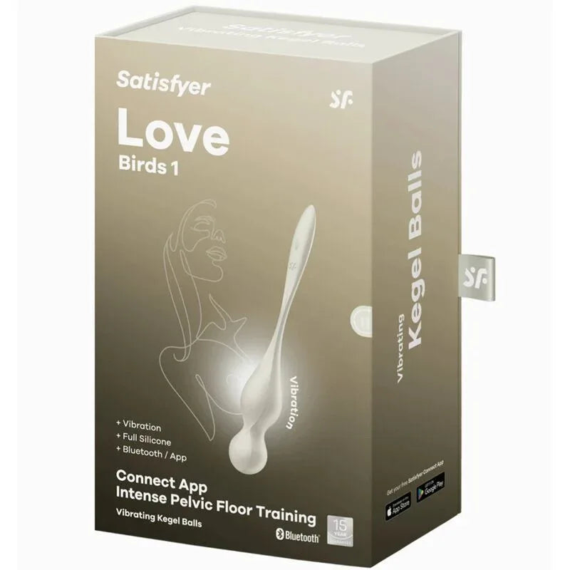 SATISFYER - LOVE BIRDS VIBRIERENDE KEGEL-KUGELN WEISS - Vanelion Paradise