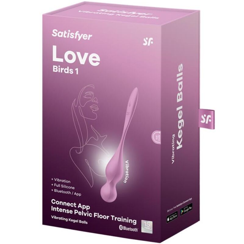 SATISFYER - LOVE BIRDS VIBRIERENDE KEGEL-KUGELN ROSA