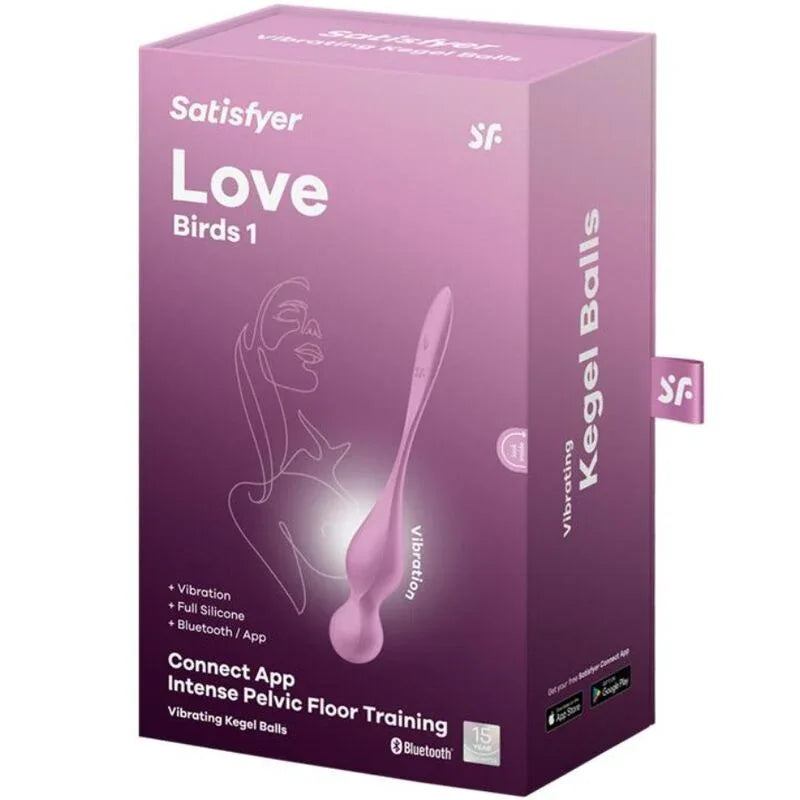 SATISFYER - LOVE BIRDS VIBRIERENDE KEGEL-KUGELN ROSA - Vanelion Paradise