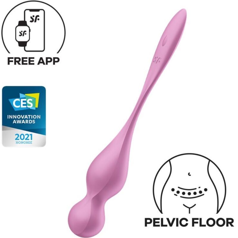 SATISFYER - LOVE BIRDS VIBRIERENDE KEGEL-KUGELN ROSA