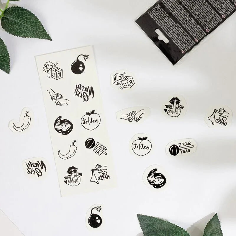 SECRET PLAY - SET MIT 10 TEMPORREN TATTOOS AUS DER SPICY COLLECTION - Vanelion Paradise