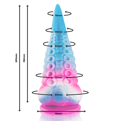 EPIC - PHORCYS BLAUER TENTAKEL-DILDO, GROSSE GRÖSSE