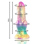EPIC - IRIS DILDO MIT REGENBOGENFARBENEN HODEN DER VERGNÜGUNG - Vanelion Paradise