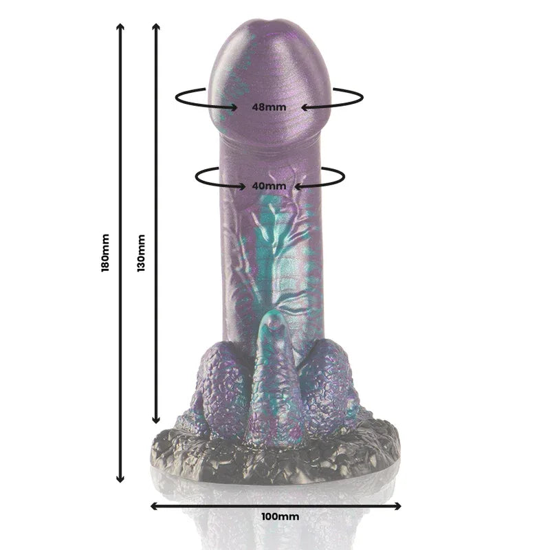 EPIC - BASILISK DILDO DOPPELT SCHUPPIG VERGNÜGEN, KLEINE GRÖSSE - Vanelion Paradise