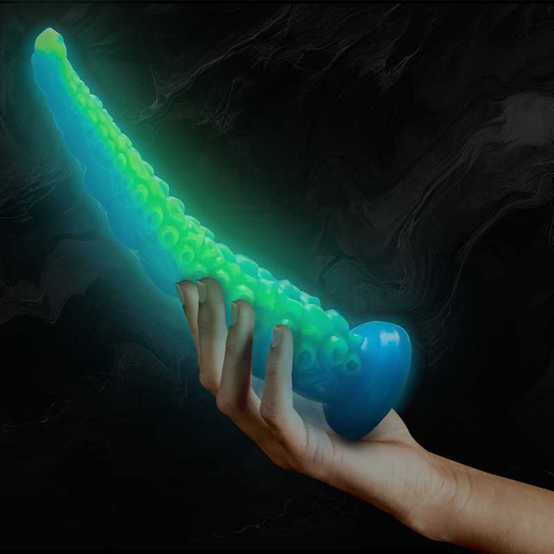 EPIC - SCYLLA FLUORESZIERENDER DÜNNER TENTAKEL-DILDO, GROSSE GRÖSSE