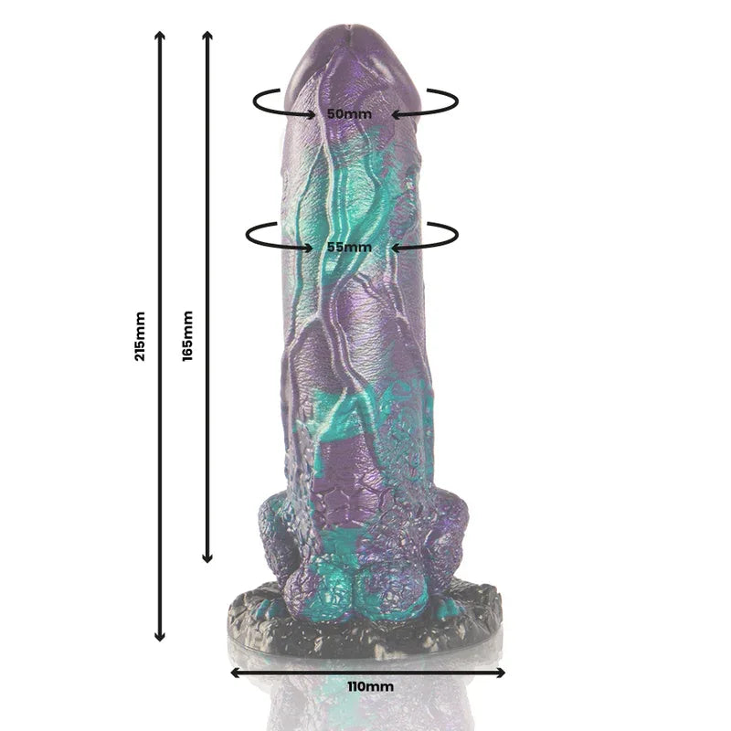 EPIC - BASILISK DILDO DOPPELT SCHUPPIG VERGNÜGEN, GROSSE GRÖSSE - Vanelion Paradise