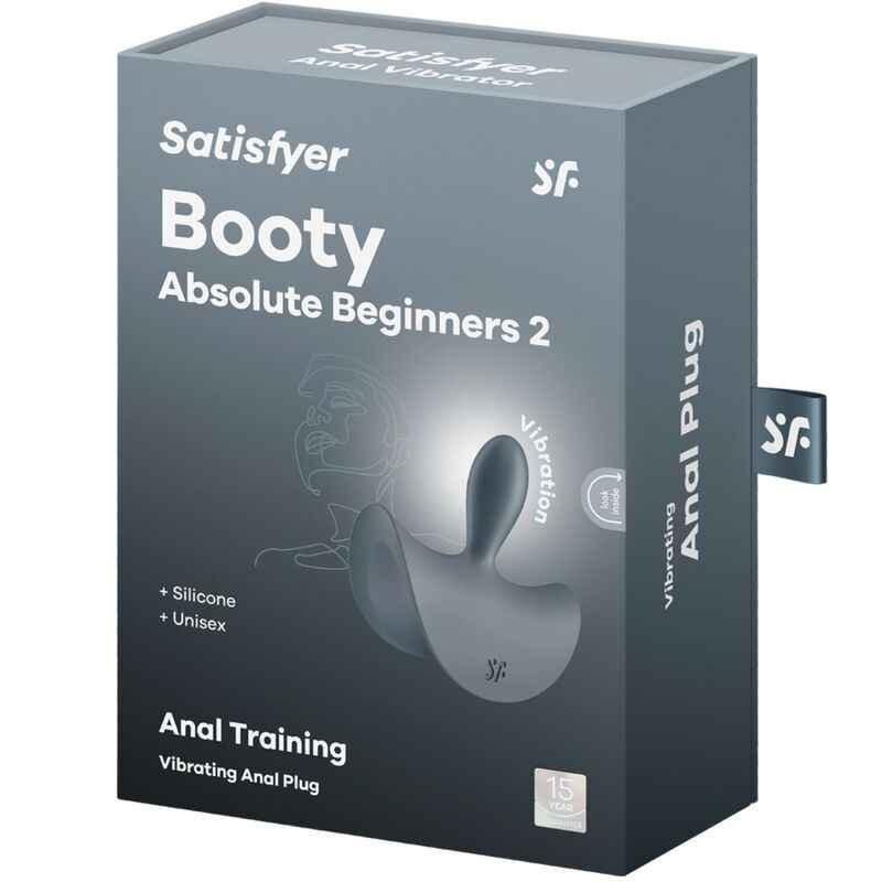 SATISFYER - BOOTY ABSOLUTE BEGINNERS 2 ANAL PLUG VIBRATOR UNISEX SCHWARZ - Vanelion Paradise