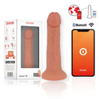 ONINDER - MITTLERER BOGOTÁ-VIBRATORDILDO MIT 9 GESCHWINDIGKEITEN NATÜRLICH 20 CM -O- 4.2 CM - KOSTENLOSE APP - Vanelion Paradise