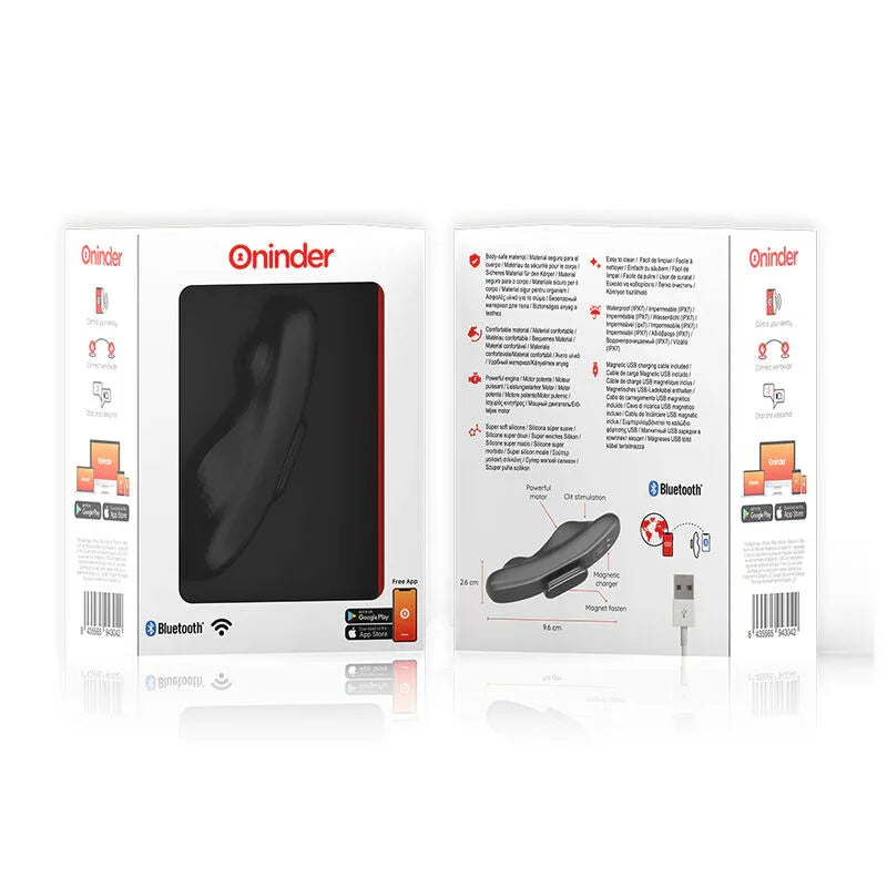 ONINDER - MANILA PANTY WIEDERAUFLADBARER VIBRATOR 9 GESCHWINDIGKEITEN 9,6 CM X 2,6 CM - KOSTENLOSE APP - Vanelion Paradise
