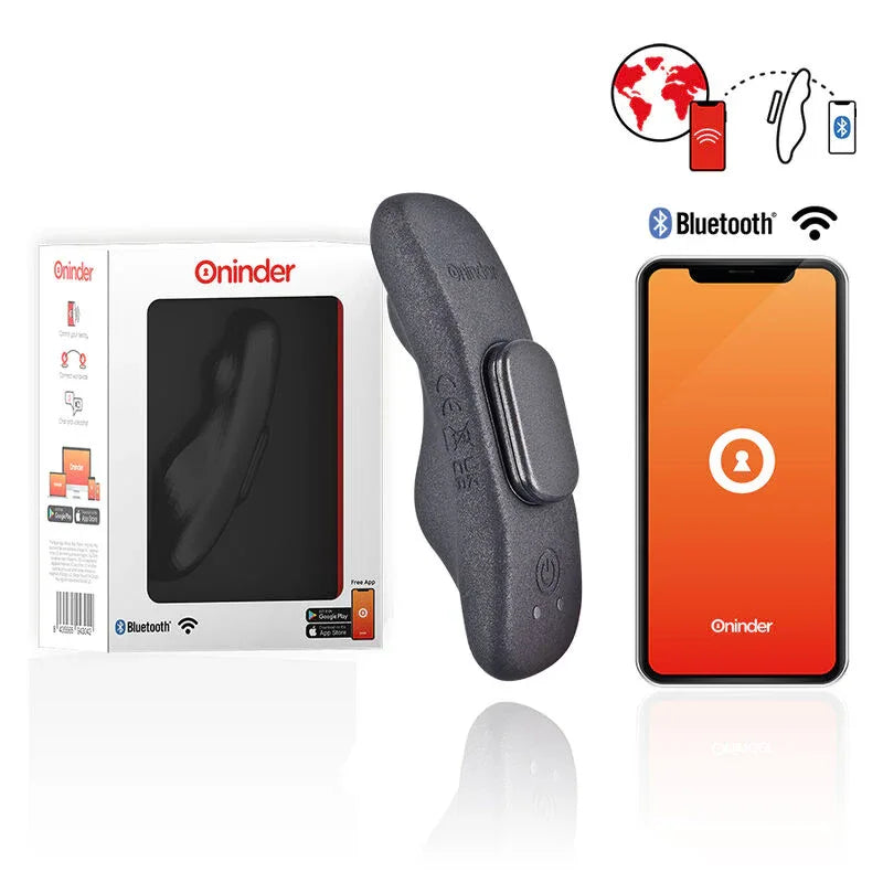 ONINDER - MANILA PANTY WIEDERAUFLADBARER VIBRATOR 9 GESCHWINDIGKEITEN 9,6 CM X 2,6 CM - KOSTENLOSE APP - Vanelion Paradise