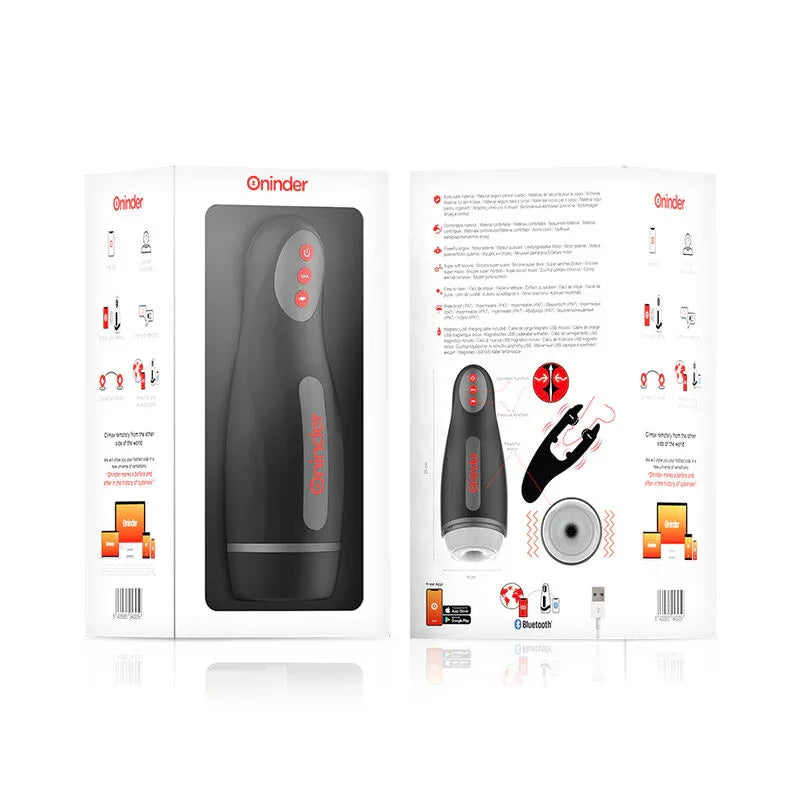ONINDER - SEOUL WIEDERAUFLADBARER MÄNNLICHER MASTURBATOR MIT 10 GESCHWINDIGKEITEN - KOSTENLOSE APP - Vanelion Paradise
