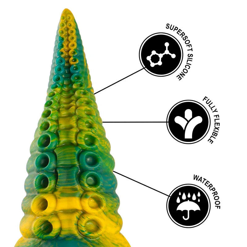 EPIC - CETUS GRÜNER TENTAKEL-DILDO, KLEINE GRÖSSE - Vanelion Paradise