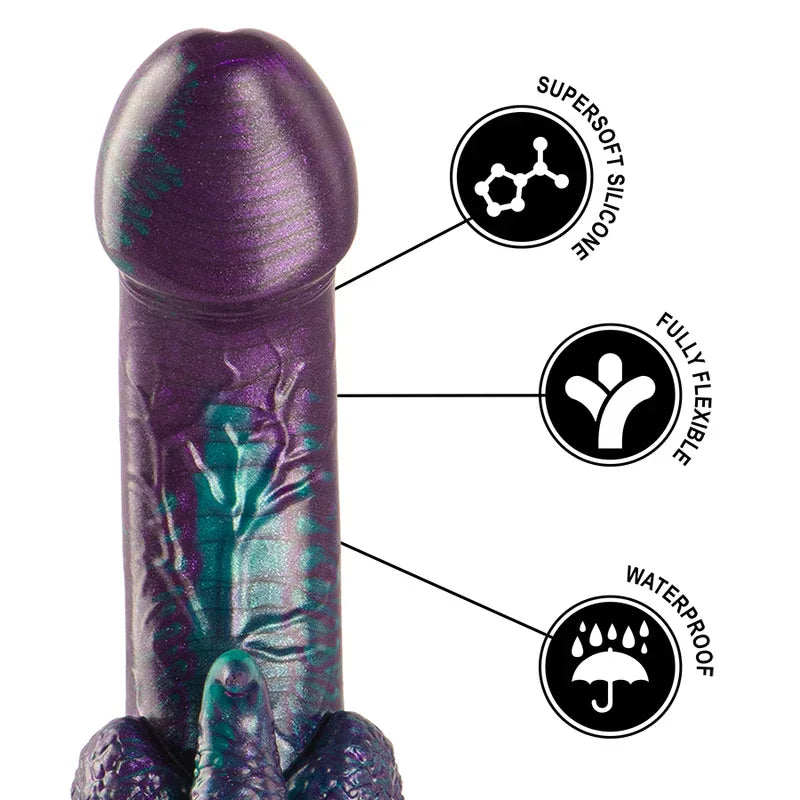 EPIC - BASILISK DILDO DOPPELT SCHUPPIG VERGNÜGEN, KLEINE GRÖSSE - Vanelion Paradise