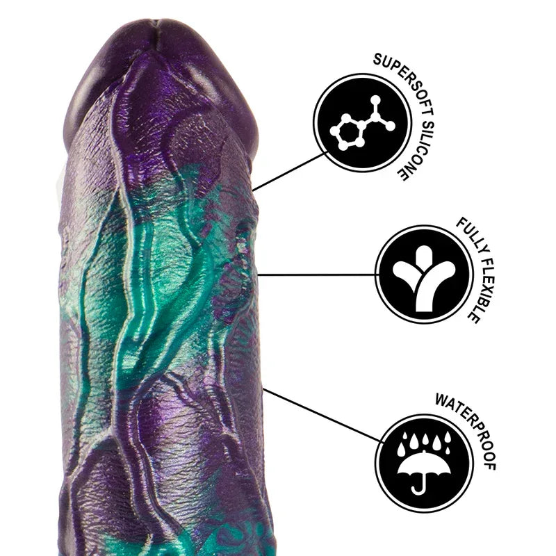 EPIC - BASILISK DILDO DOPPELT SCHUPPIG VERGNÜGEN, GROSSE GRÖSSE - Vanelion Paradise