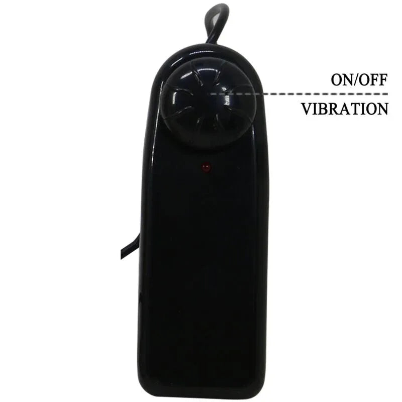 PRETTY LOVE Marion Harness mit Vibro-Dildo 19 cm Braun, verstellbar - Vanelion Paradise