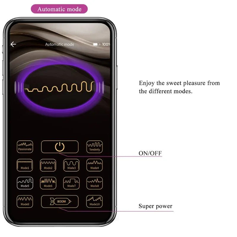 PRETTY LOVE Ethan G-Punkt Vibrator Lila – 12 Modi, Silikon, USB - Vanelion Paradise