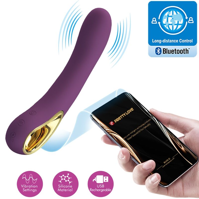 PRETTY LOVE - ETHAN WIEDERAUFLADBARER VIBRATOR LILA