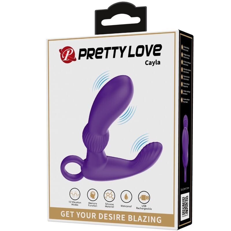 PRETTY LOVE - CAYLA ANALVIBRATOR-MASSAGER LILA