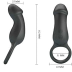 PRETTY LOVE - WARREN BLACK ANALRING & VIBRATOR - Vanelion Paradise