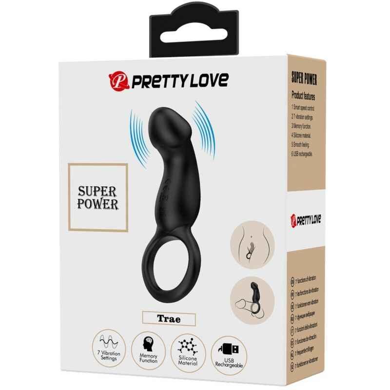 PRETTY LOVE - WARREN BLACK ANALRING & VIBRATOR - Vanelion Paradise