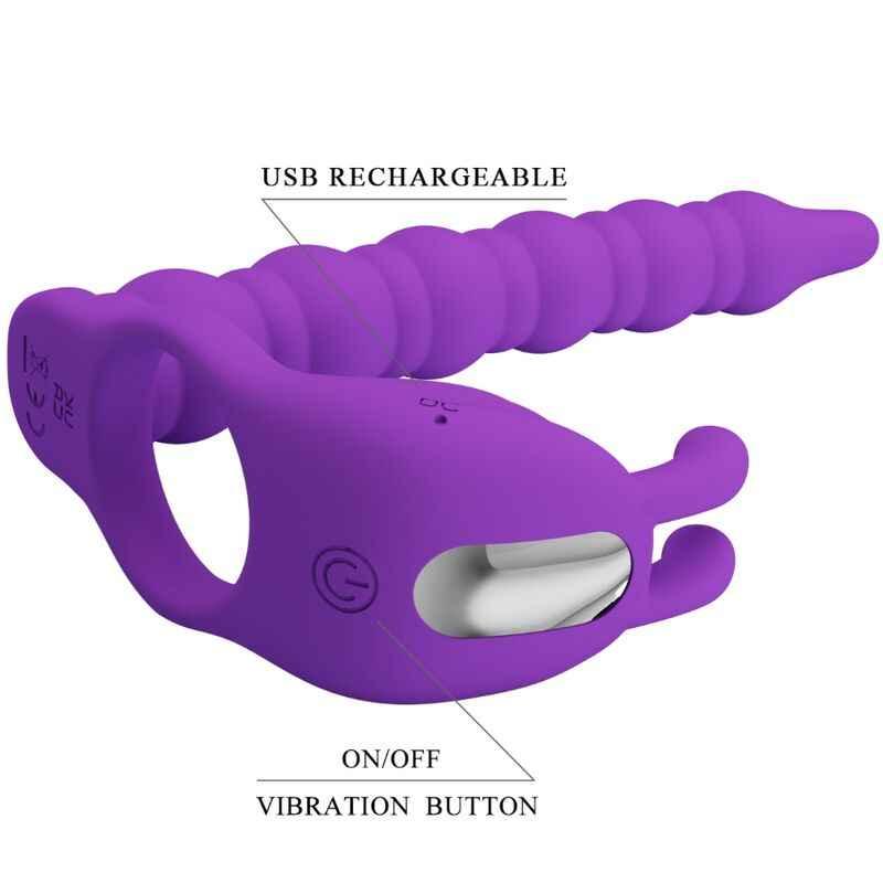 PRETTY LOVE - BLACKNEY PENISRINGE MIT VIBRATOR-PLUG - Vanelion Paradise