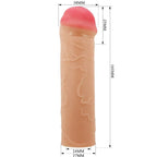 PRETTY LOVE Nile Penisverlängerung – Silikon mit Noppen, Hautähnlich - Vanelion Paradise