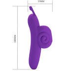 Pretty Love Snail – Lila Fingerstimulator mit 10 Funktionen - Vanelion Paradise