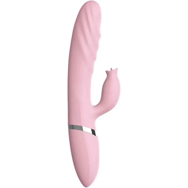 ARMONY - VIBRATOR & STOßUNG MIT ROSA WRMEEFFEKT-ZUNGE - Vanelion Paradise