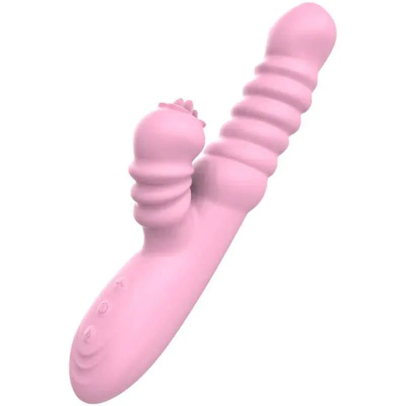 ARMONY - MULTIFUNKTIONSVIBRATOR MIT STIMULIERENDER ZUNGE, WÄRMEEFFEKT, ROSA - Vanelion Paradise