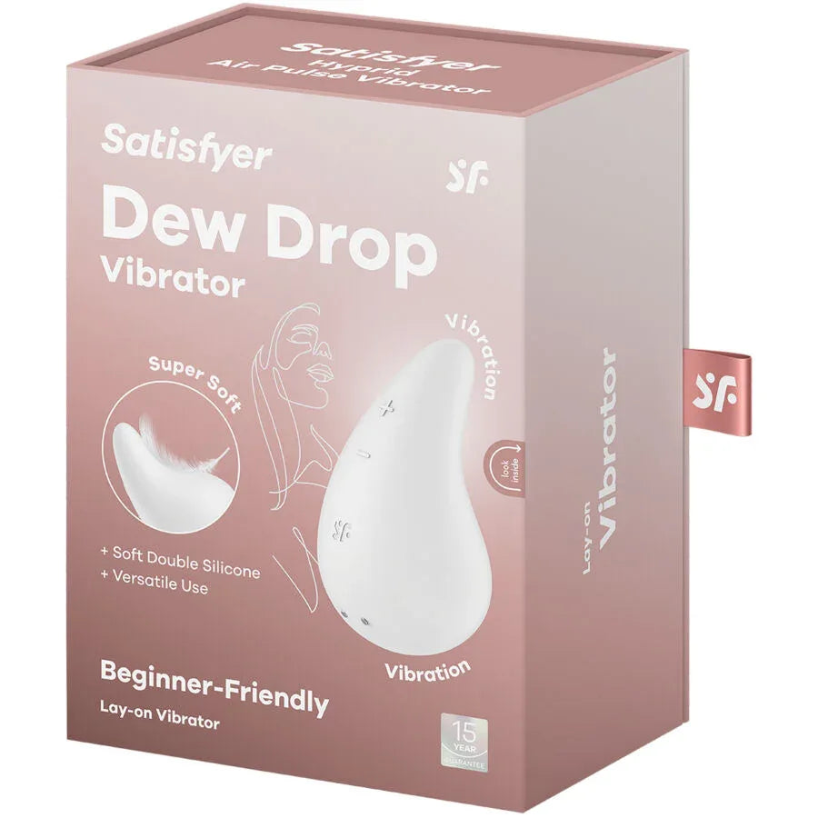 SATISFYER - DEW DROP VIBRATOR AUFLEGEN WEISS - Vanelion Paradise