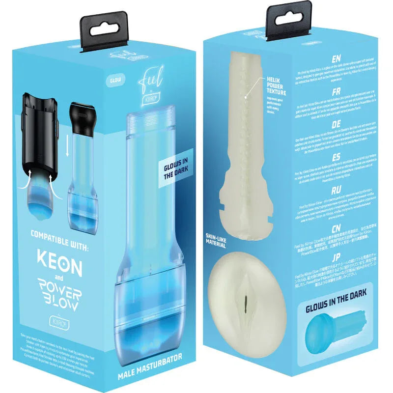 FeelGlow Masturbator – Leuchtet im Dunkeln, kompatibel mit Keon - Vanelion Paradise