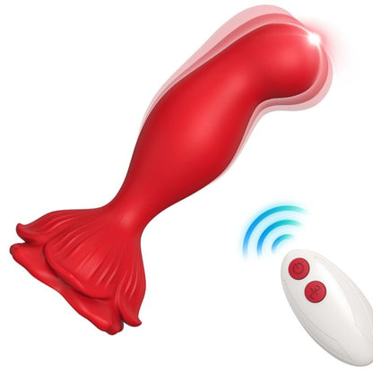 ARMONY - ROSA VIBRATOR & ANALPLUG FERNBEDIENUNG ROT