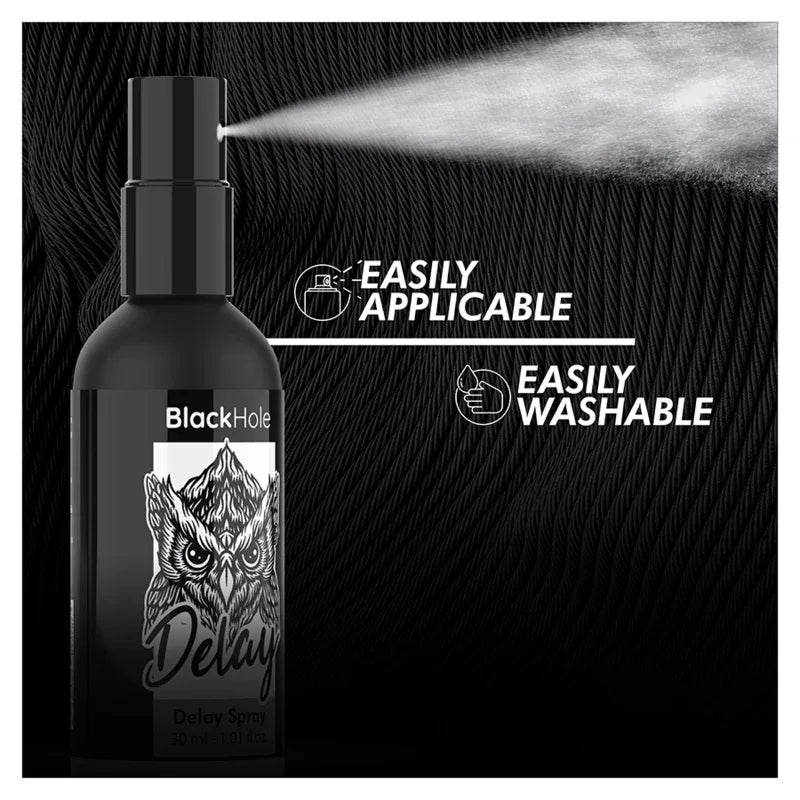 BLACK HOLE Delay Spray Study Forte – Wasserbasiert 30 ml - Vanelion Paradise
