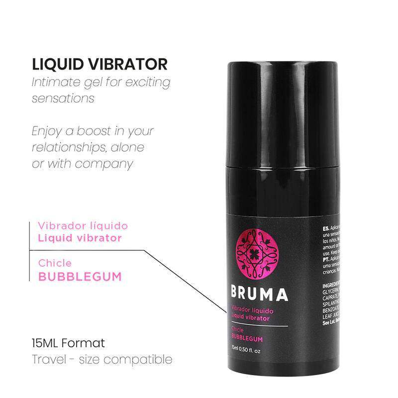 BRUMA - FLÜSSIGER VIBRATOR ULTRA SLIDING BUBBLEGUM 15 ML - Vanelion Paradise