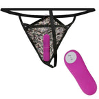 BAILE - TANGA MIT VIBRIERENDER KUGEL UND KONTROLLE LILA - Vanelion Paradise