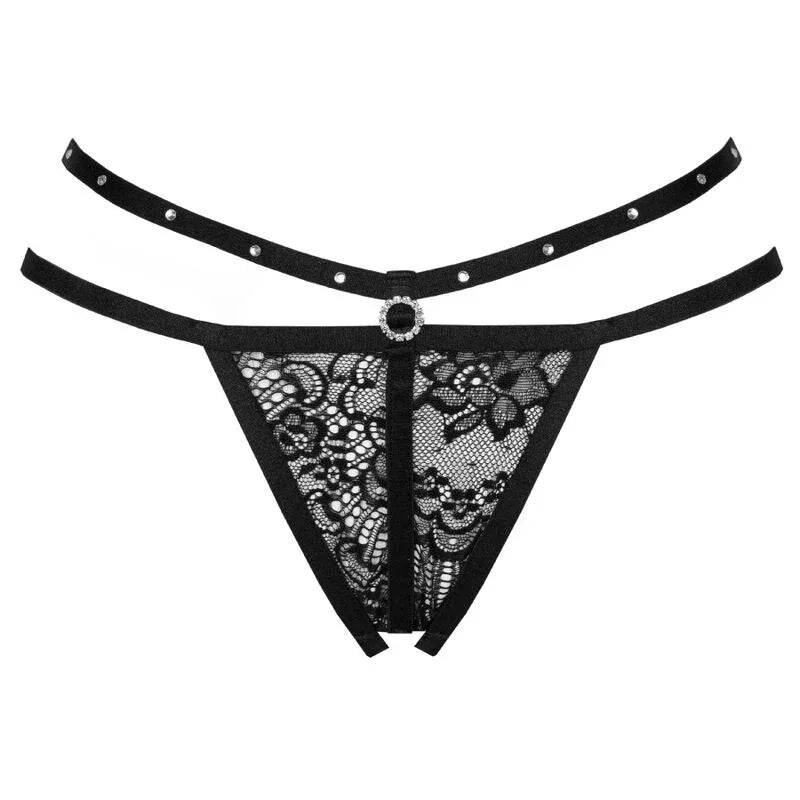 LIVCO CORSETTI FASHION - NOMADE TANGA MIT SCHRITTFREIEN SCHWARZ - Vanelion Paradise