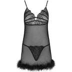 LIVCO CORSETTI FASHION - ZERUNAM SET BABYDOLL + SCHWARZER TANGA - Vanelion Paradise