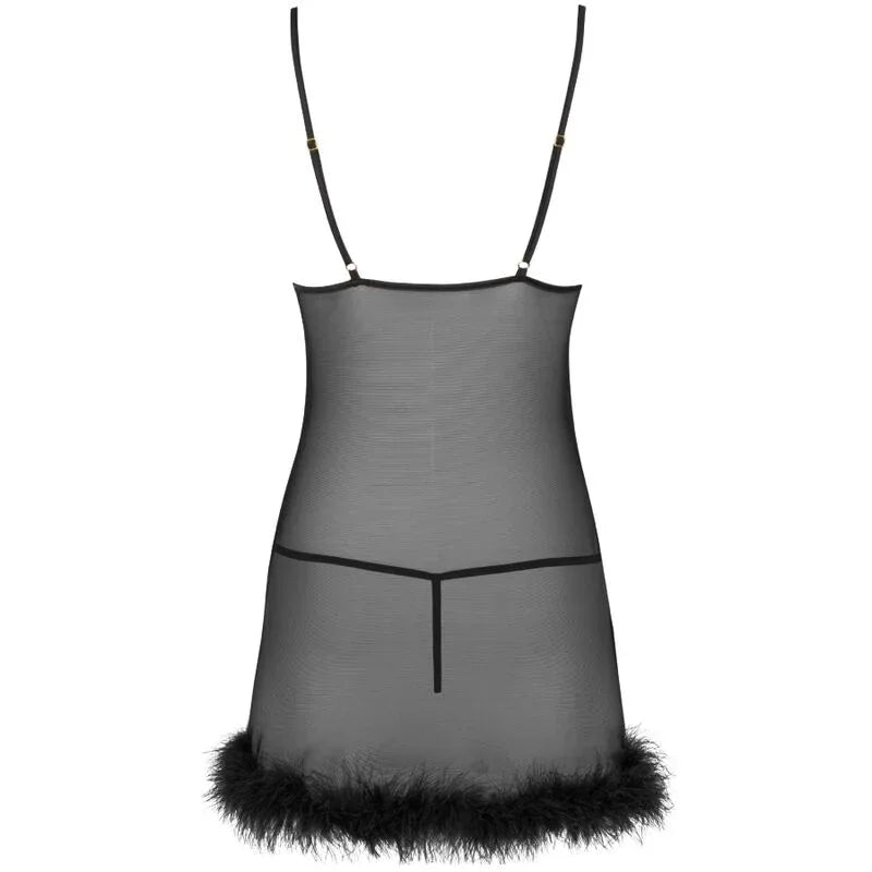 LIVCO CORSETTI FASHION - ZERUNAM SET BABYDOLL + SCHWARZER TANGA - Vanelion Paradise