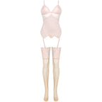 LIVCO CORSETTI FASHION - PERSINNE PEACH SET KORSET + HÖSCHEN + STRÜMPFE - Vanelion Paradise
