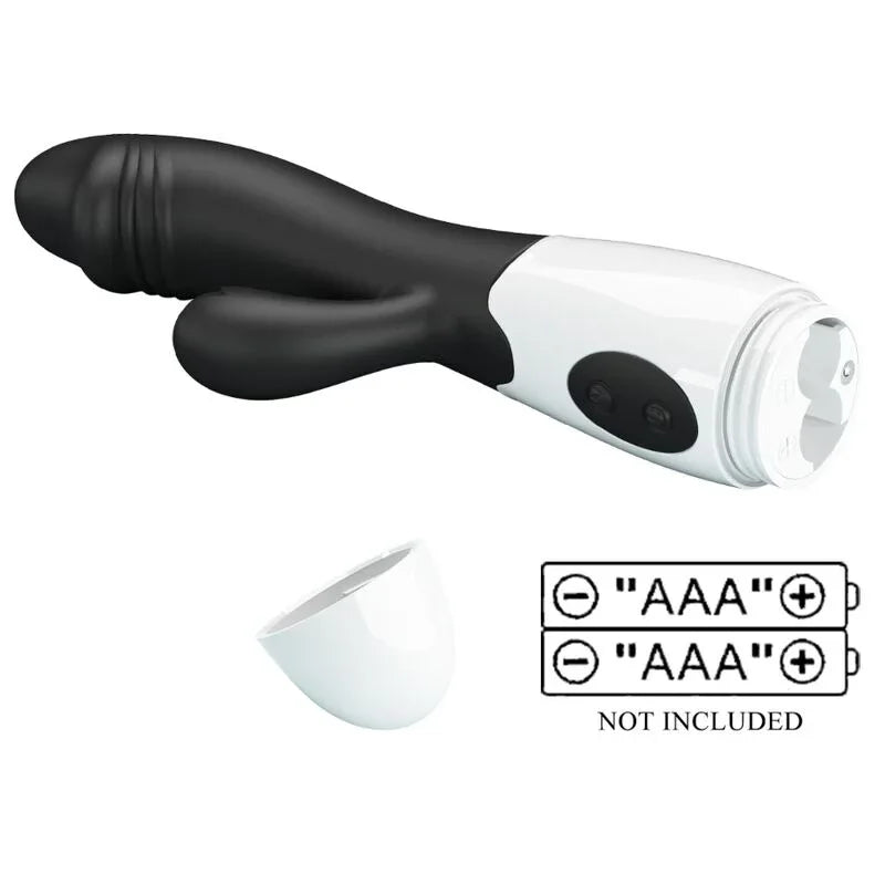Pretty Love Snappy - Schwarzer G-Punkt & Klitoris Vibrator, 30 Funktionen - Vanelion Paradise
