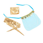 SUBBLIME - BLAUES DESSOUS-SET IM INDISCHEN STIL S/M - Vanelion Paradise