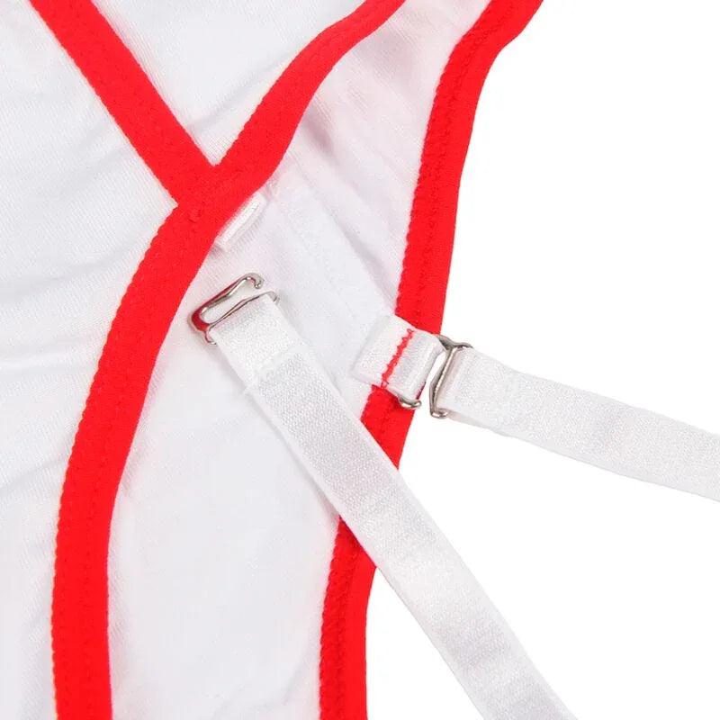 SUBBLIME - SEXY KRANKENSCHWESTERKOSTÜM MIT TEDDY S/M - Vanelion Paradise