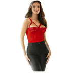 SUBBLIME - TEDDY MIT STRUMPFBAND-DETAIL BRUST ROT S/M - Vanelion Paradise