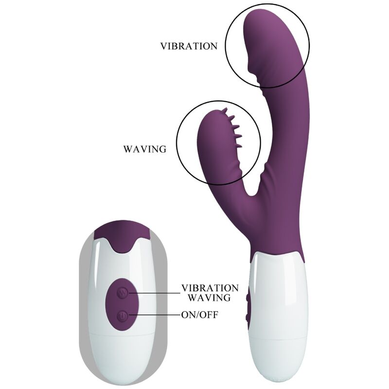 PRETTY LOVE - ANDRE RABBIT VIBRATOR & G-PUNKT-STIMULATOR LILA