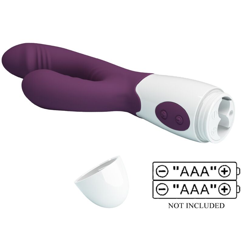 PRETTY LOVE - BUTTERFLY KISS RABBIT VIBRATOR & G-SPOT STIMULATOR LILA