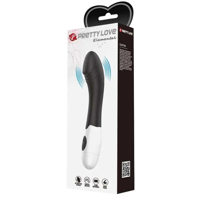 PRETTY LOVE - ELEMENTAL G-SPOT VIBRATOR 30 MODI SCHWARZ - Vanelion Paradise