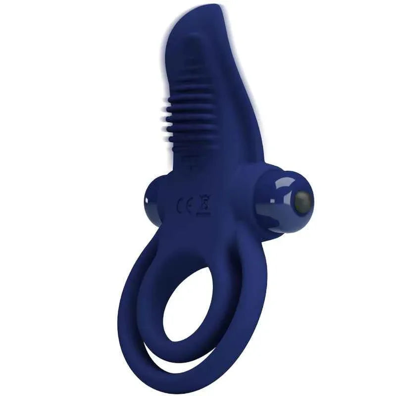 PRETTY LOVE - BRONSON DOPPELRING MIT VIBRATION BLAU - Vanelion Paradise
